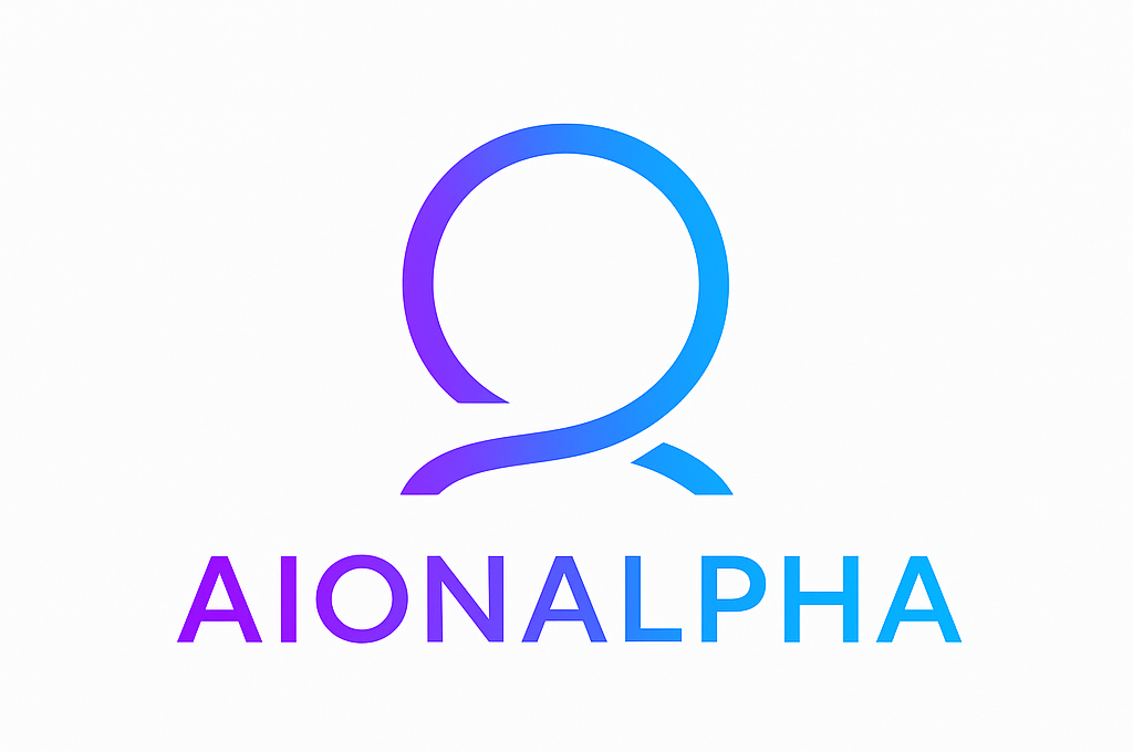 AIONALPHA logo – AI investing platform built by Kevin Van Boven.